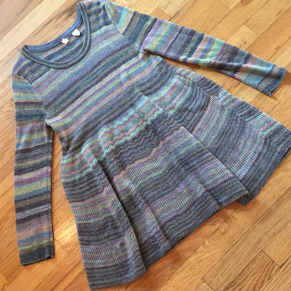 Anthropologie Moth striped sweater tunic